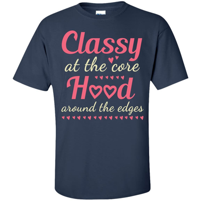 Classy At The Hood-T-Shirt & Hoodie-Classic T-Shirt-Navy