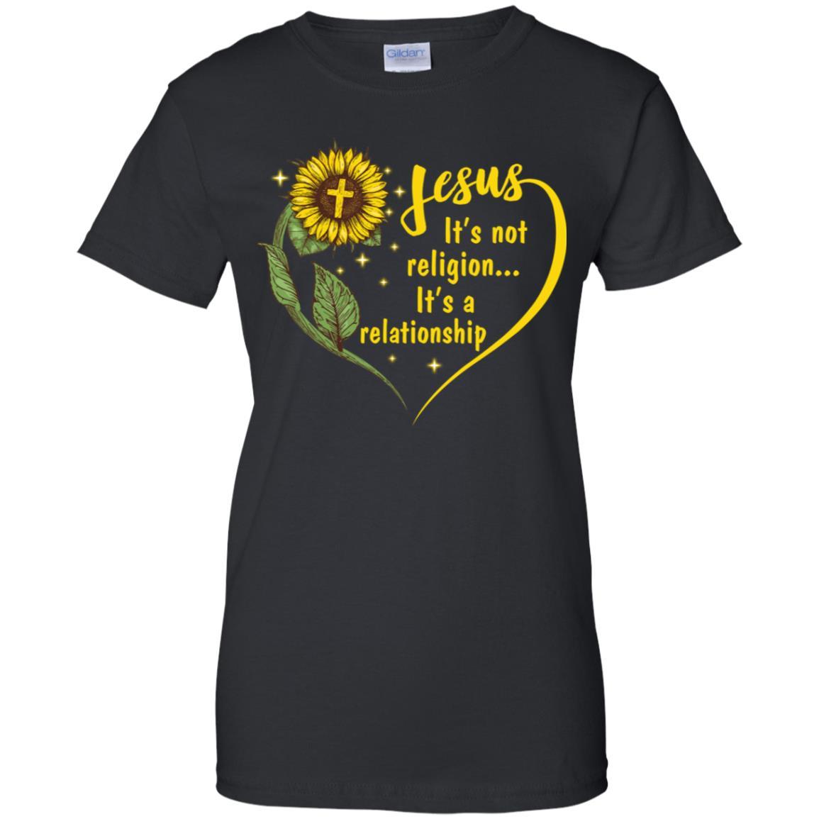 Sunflower Jesus It's Not A Religion It's A Relationship