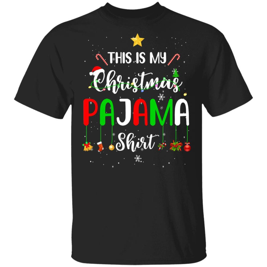 This is My Christmas Pajama Funny Xmas Gift-T-Shirt & Sweatshirt-Classic T-Shirt-Black