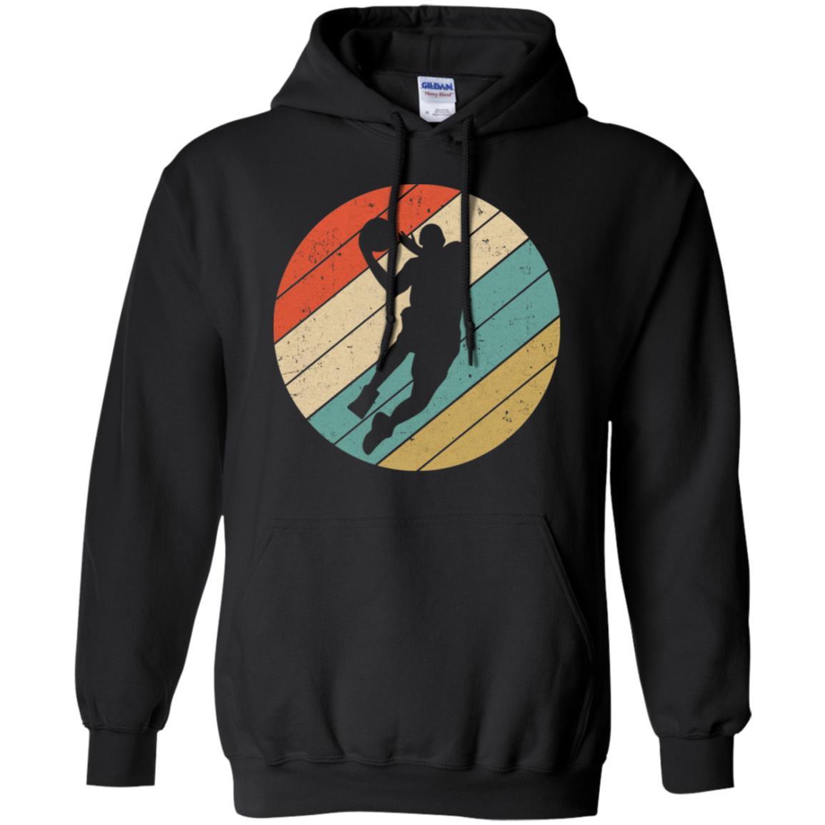 Retro Vintage Basketball Gifts-T-Shirt & Tank Top-Pullover Hoodie-Black