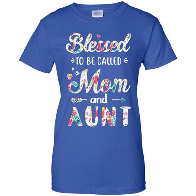 Mothers Day Gifts Blessed To Be Called Mom And Aunt-T-Shirt & Hoodie-Women's T-Shirt-Royal