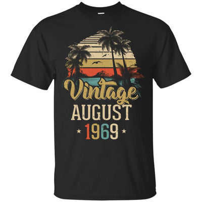 Retro Classic Vintage August 1969 52th Birthday Gift-T-Shirt & Hoodie-Classic T-Shirt-Black