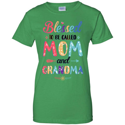 Blessed To Be Called Mom And Grandma Mothers Day Gift-T-Shirt & Hoodie-Women's T-Shirt-Irish Green