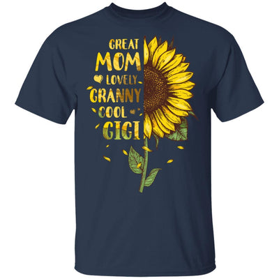 Sunflower Great Mom Lovely Granny Cool Gigi Mothers Day-T-Shirt & Hoodie-Classic T-Shirt-Navy