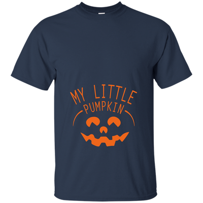 My Little Pumpkin Halloween Maternity Pregnancy Announcement-T-Shirt & Hoodie-Classic T-Shirt-Navy