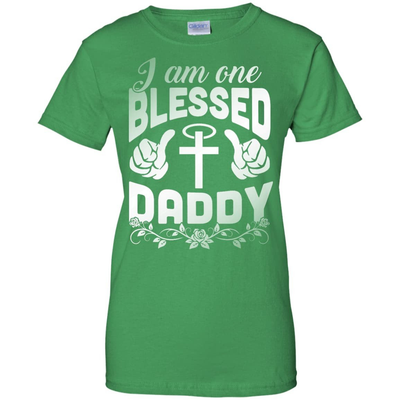 I Am One Blessed Daddy-T-Shirt & Hoodie-Women's T-Shirt-Irish Green