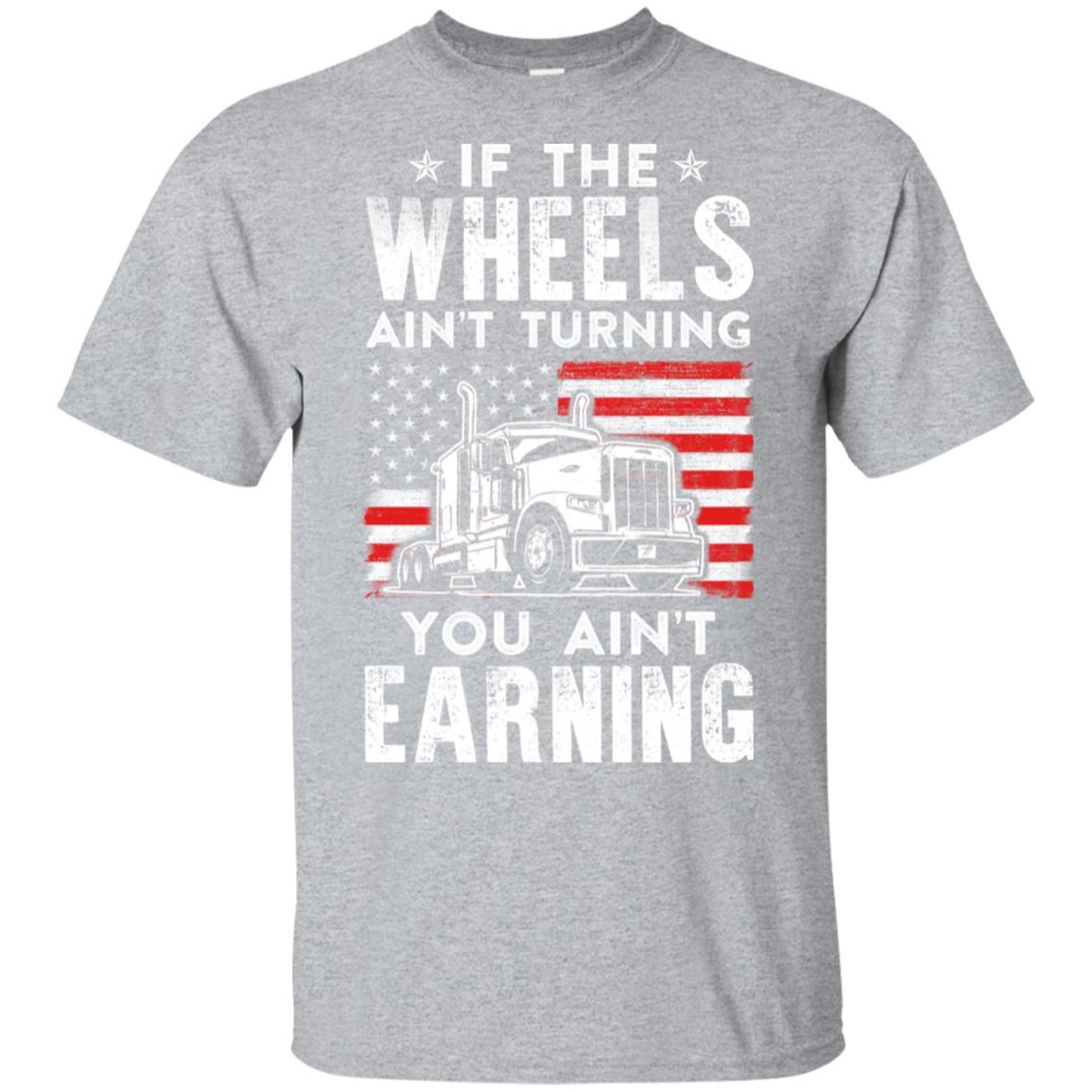 Funny Truck Driver Transporter USA Trucker Gift-T-Shirt & Hoodie-Classic T-Shirt-Sport Grey