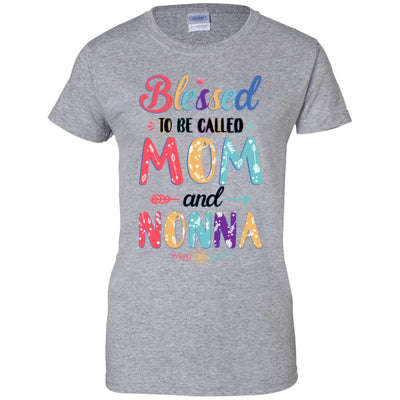 Blessed To Be Called Mom And Nonna Mothers Day Gift-T-Shirt & Hoodie-Women's T-Shirt-Sport Grey