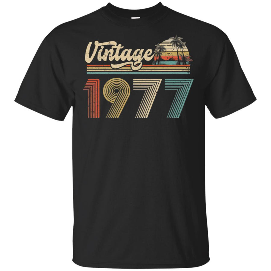 44th Birthday Gift Vintage 1977 Classic-T-Shirt & Hoodie-Classic T-Shirt-Black