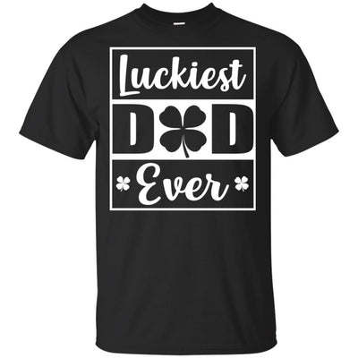 Luckiest Dad Ever St Patricks Day-T-Shirt & Hoodie-Classic T-Shirt-Black