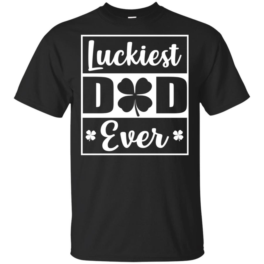 Luckiest Dad Ever St Patricks Day-T-Shirt & Hoodie-Classic T-Shirt-Black