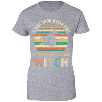 I Just Took A DNA Test Turns Out I'm 100% That Witch-T-Shirt & Tank Top-Women's T-Shirt-Sport Grey