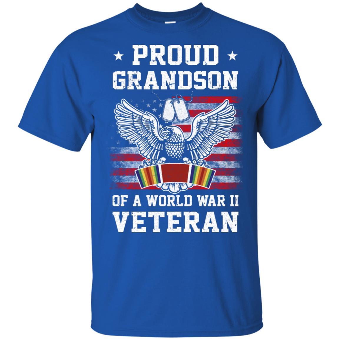Proud Grandson Of World War 2 Veteran Patriotic-T-Shirt & Hoodie-Classic T-Shirt-Royal