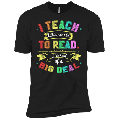 I Teach Little People To Read-T-Shirt & Hoodie-Premium T-Shirt-Black