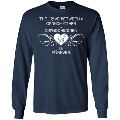 GRANDMOTHER AND GRANDCHILDREN IS FOREVER-T-Shirt & Hoodie-Long Sleeve T-Shirt-Navy