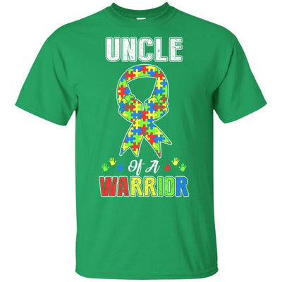 Uncle Of A Warrior Support Autism Awareness Gift-T-Shirt & Hoodie-Classic T-Shirt-Irish Green