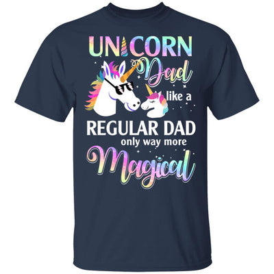 Dadacorn Unicorn Dad Like A Regular Dad Fathers Day-T-Shirt & Hoodie-Classic T-Shirt-Navy