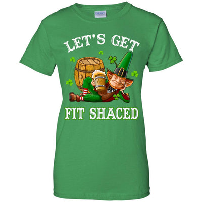 Let's Get Fit Shaced Leprechaun St Patricks Day Gift-T-Shirt & Hoodie-Women's T-Shirt-Irish Green
