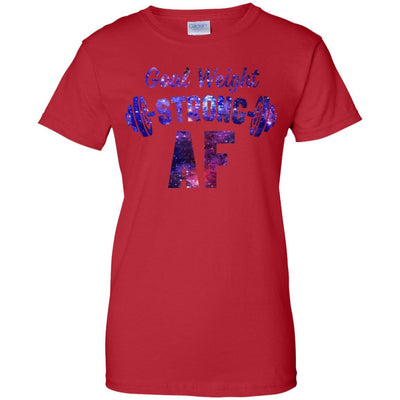 Goal Weight Strong AF-T-Shirt & Tank Top-Women's T-Shirt-Red