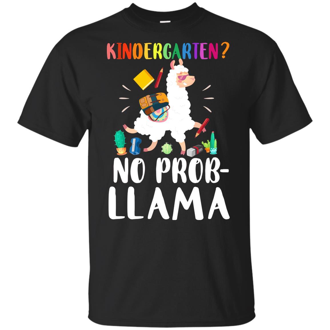 Kindergarten No Prob Llama Funny First Day Of School Youth