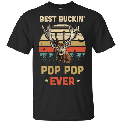 Vintage Best Buckin' Pop Pop Ever Gift For Father Day-T-Shirt & Hoodie-Classic T-Shirt-Black