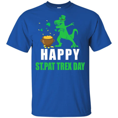 Happy St Pat T-Rex Day Dinosaur St Patrick's Day Youth-Youth Shirt-Youth T-Shirt-Royal