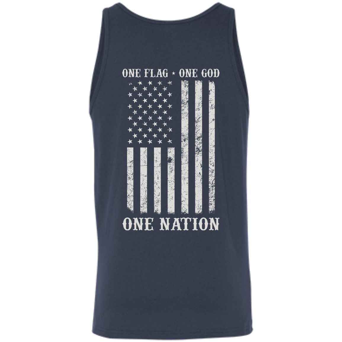 One Flag One God One Nation-T-Shirt & Hoodie-Unisex Tank-Navy