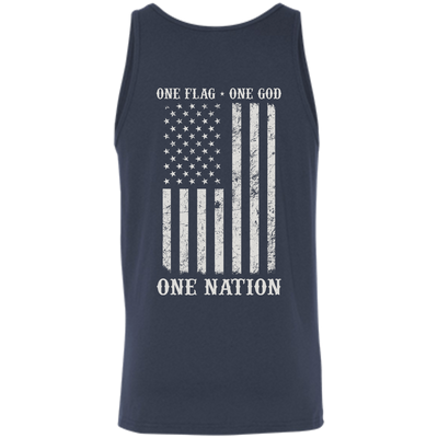 One Flag One God One Nation-T-Shirt & Hoodie-Unisex Tank-Navy