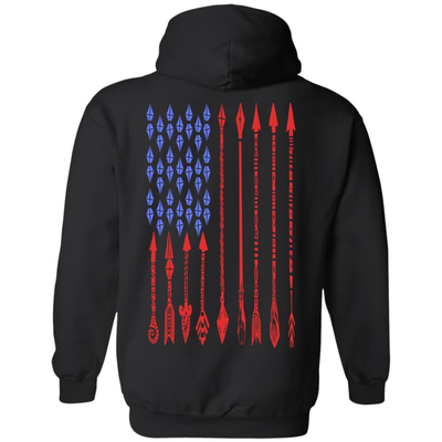 Bow Life American Archer-T-Shirt & Hoodie-Pullover Hoodie-Black