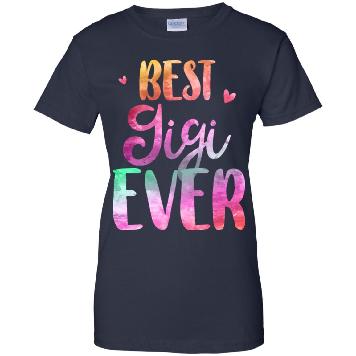 Best Gigi Ever Cute Funny Mothers Day Gift-T-Shirt & Tank Top-Women's T-Shirt-Navy