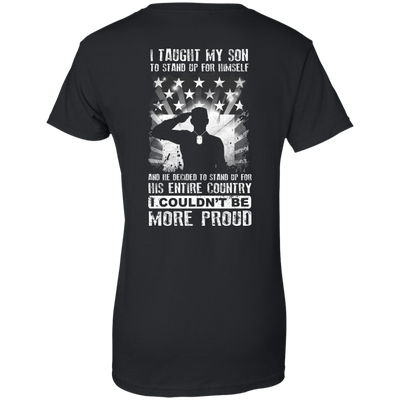 I Taught My Son To Stand Up For Himself-T-Shirt & Hoodie-Women's T-Shirt-Black