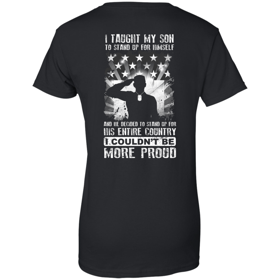 I Taught My Son To Stand Up For Himself-T-Shirt & Hoodie-Women's T-Shirt-Black