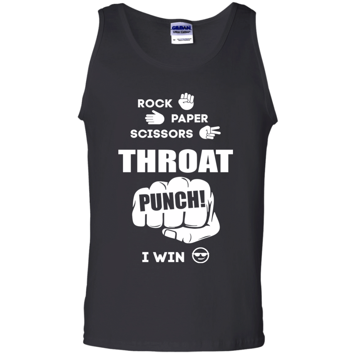 Throat Punch - I Win-T-Shirt & Hoodie-Unisex Tank-Black
