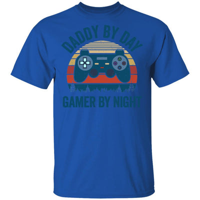 Daddy By Day Gamer By Night Funny Video Game-T-Shirt & Hoodie-Classic T-Shirt-Royal