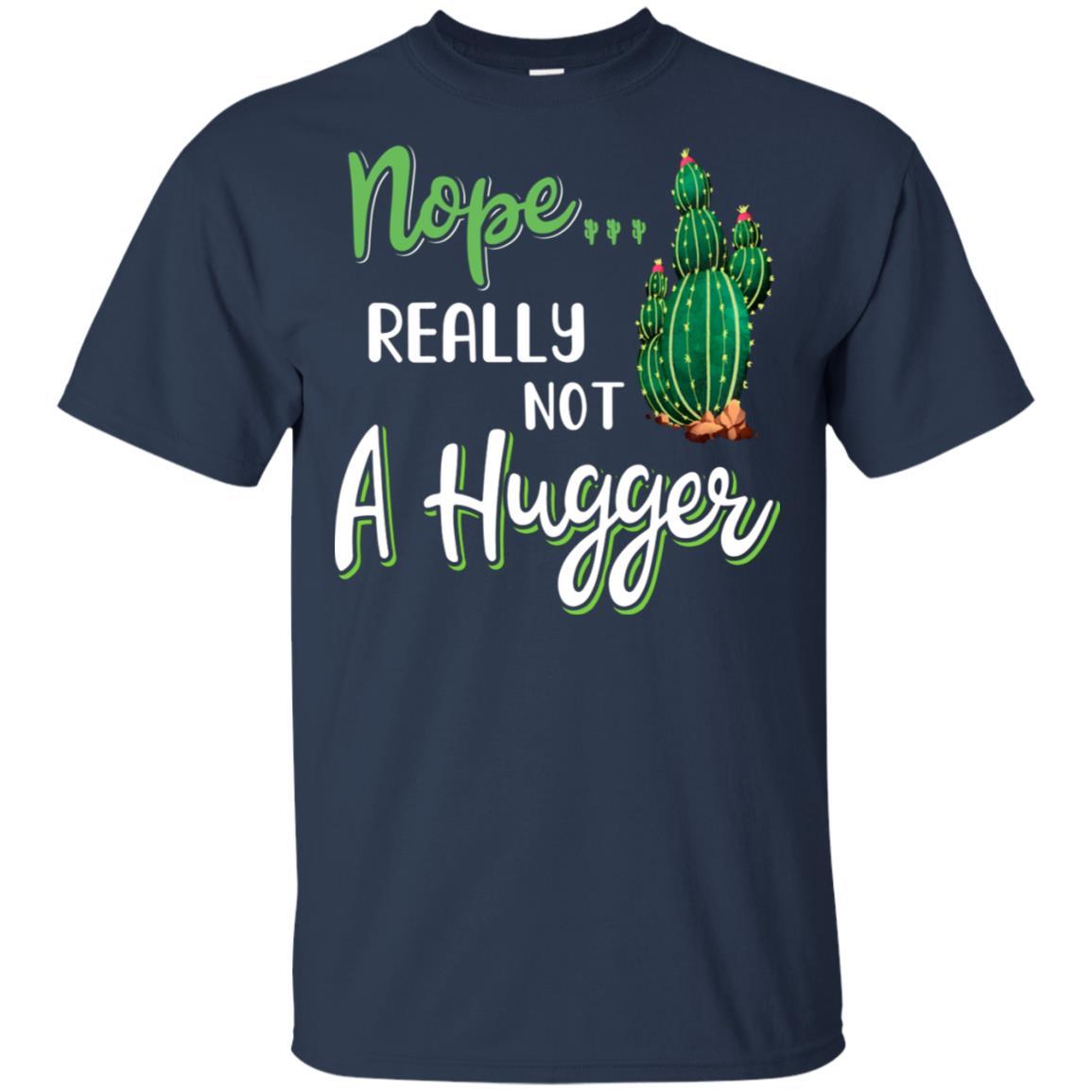 Nope Really Not A Hugger Funny Hate Being Touched-T-Shirt & Hoodie-Classic T-Shirt-Navy
