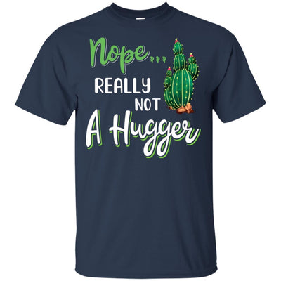 Nope Really Not A Hugger Funny Hate Being Touched-T-Shirt & Hoodie-Classic T-Shirt-Navy