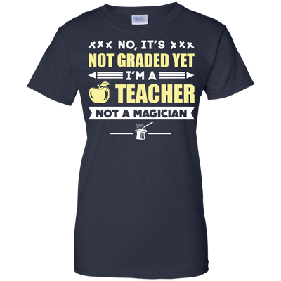I'm A Teacher Not A Magician-T-Shirt & Hoodie-Women's T-Shirt-Navy