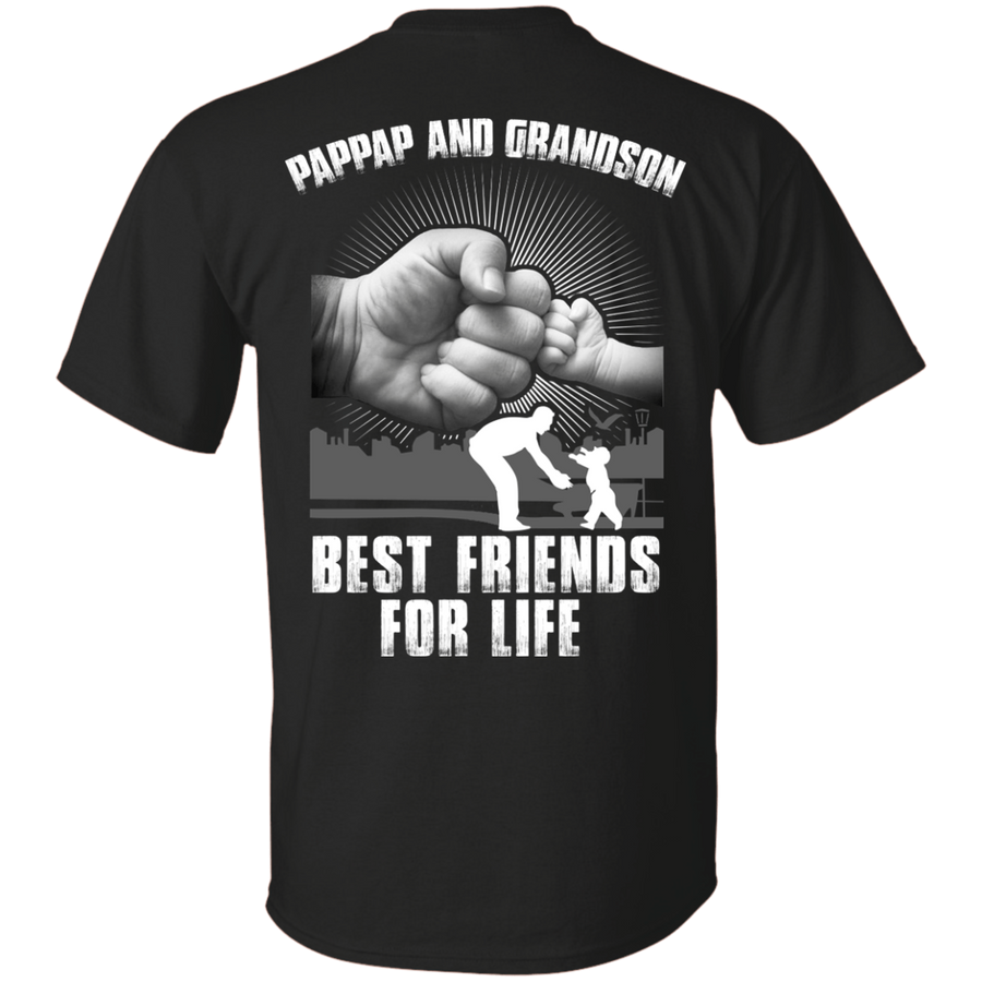 Pappap And Grandson Best Friends For Life-T-Shirt & Hoodie-Classic T-Shirt-Black