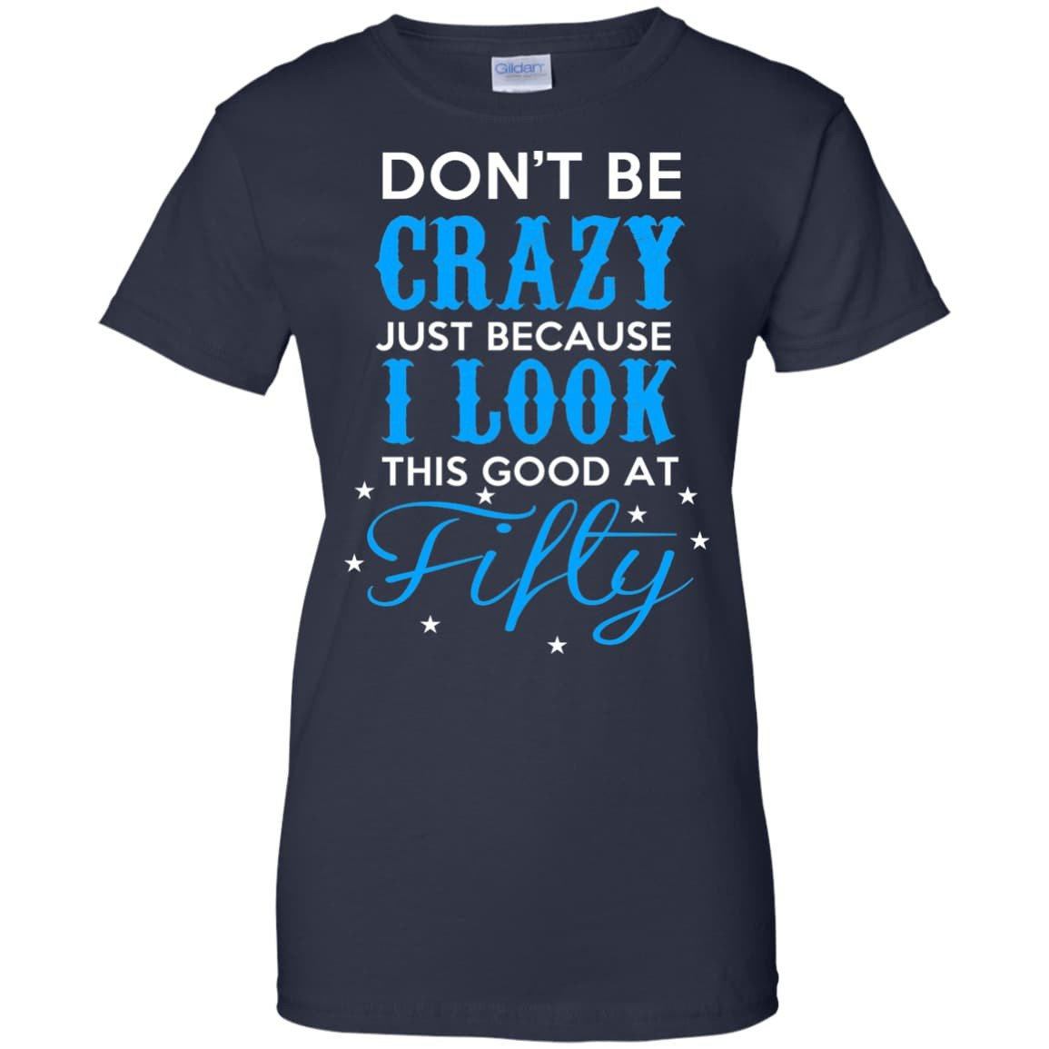 GOOT AT FIFTY-T-Shirt & Hoodie-Women's T-Shirt-Navy