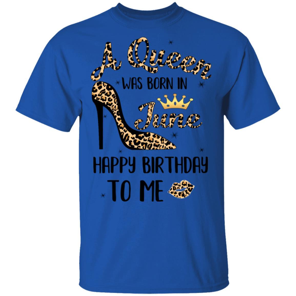 Born In June Girl Leopard High Heels Birthday Women Gift-T-Shirt & Tank Top-Classic T-Shirt-Royal