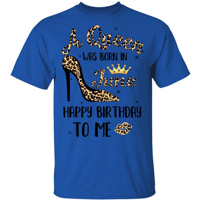 Born In June Girl Leopard High Heels Birthday Women Gift-T-Shirt & Tank Top-Classic T-Shirt-Royal