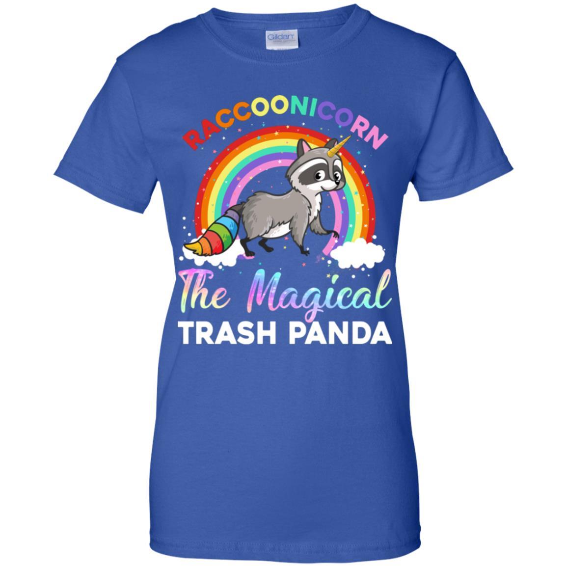 Racoonicorn Raccoon Unicorn Trash Panda For Kid Girls-T-Shirt & Hoodie-Women's T-Shirt-Royal