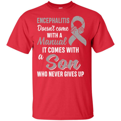 Encephalitis Awareness Son Warrior Gifts-T-Shirt & Hoodie-Classic T-Shirt-Red