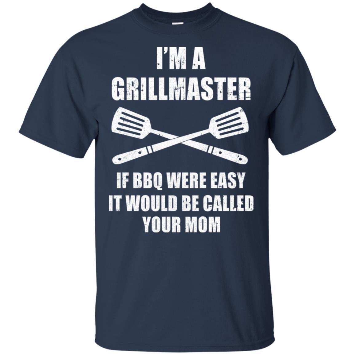 I'm A Grill Master Funny BBQ Barbecue Smoker Chef-T-Shirt & Hoodie-Classic T-Shirt-Navy