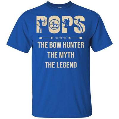 Pops The Bow Hunter The Myth The Legend Funny Hunting-T-Shirt & Hoodie-Classic T-Shirt-Royal