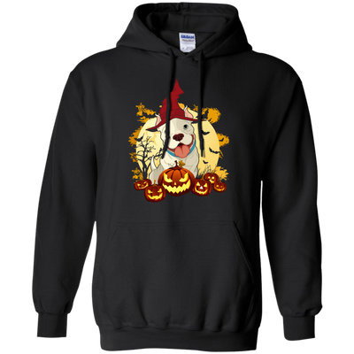 Pitbull Halloween Pumpkin-T-Shirt & Hoodie-Pullover Hoodie-Black