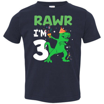 Rawr I'm 5 Birthday Gifts 2016 Dinosaur For Boys Youth-Youth Shirt-Toddler T-Shirt-Navy