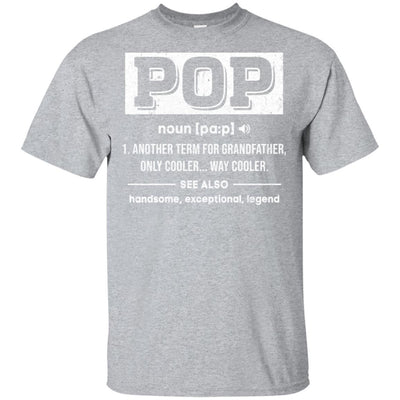 Pop Gifts Grandpa Definition Fathers Day-T-Shirt & Hoodie-Classic T-Shirt-Sport Grey