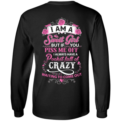 I Am A Sweet Girl-T-Shirt & Hoodie-Long Sleeve T-Shirt-Black