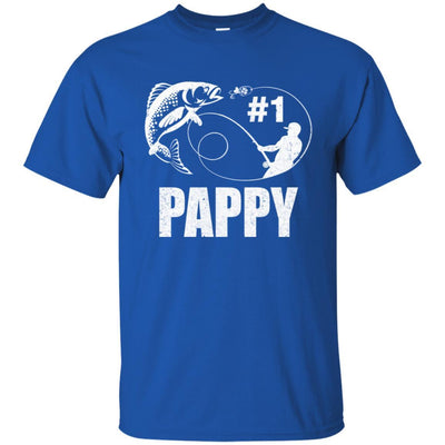#1 Pappy Fishing Fisherman Best Fathers Day Gift-T-Shirt & Hoodie-Classic T-Shirt-Royal